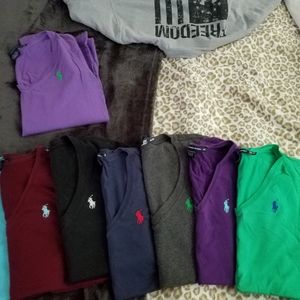RALPH LAUREN POLO TSHIRTS / 1 LONG SLEEVE